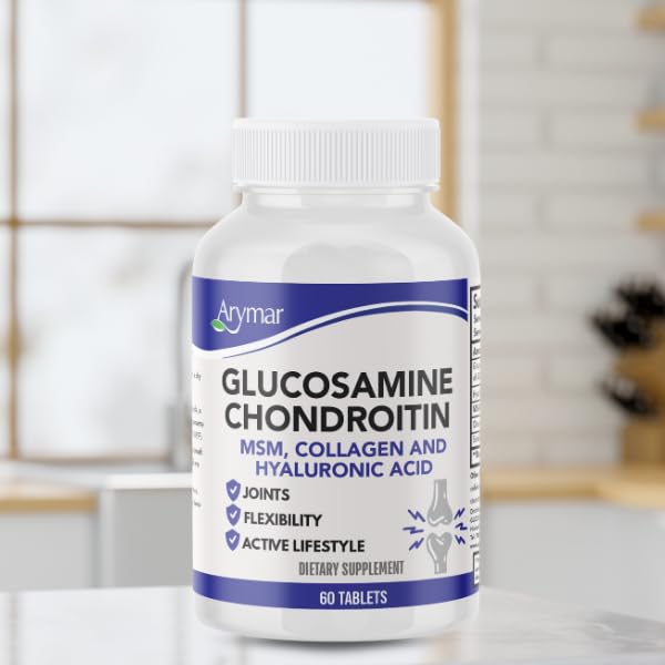 Glucosamine, Chondroitin, MSM, Collagen & Hyaluronic Acid Supplement 60 Tablets U45765