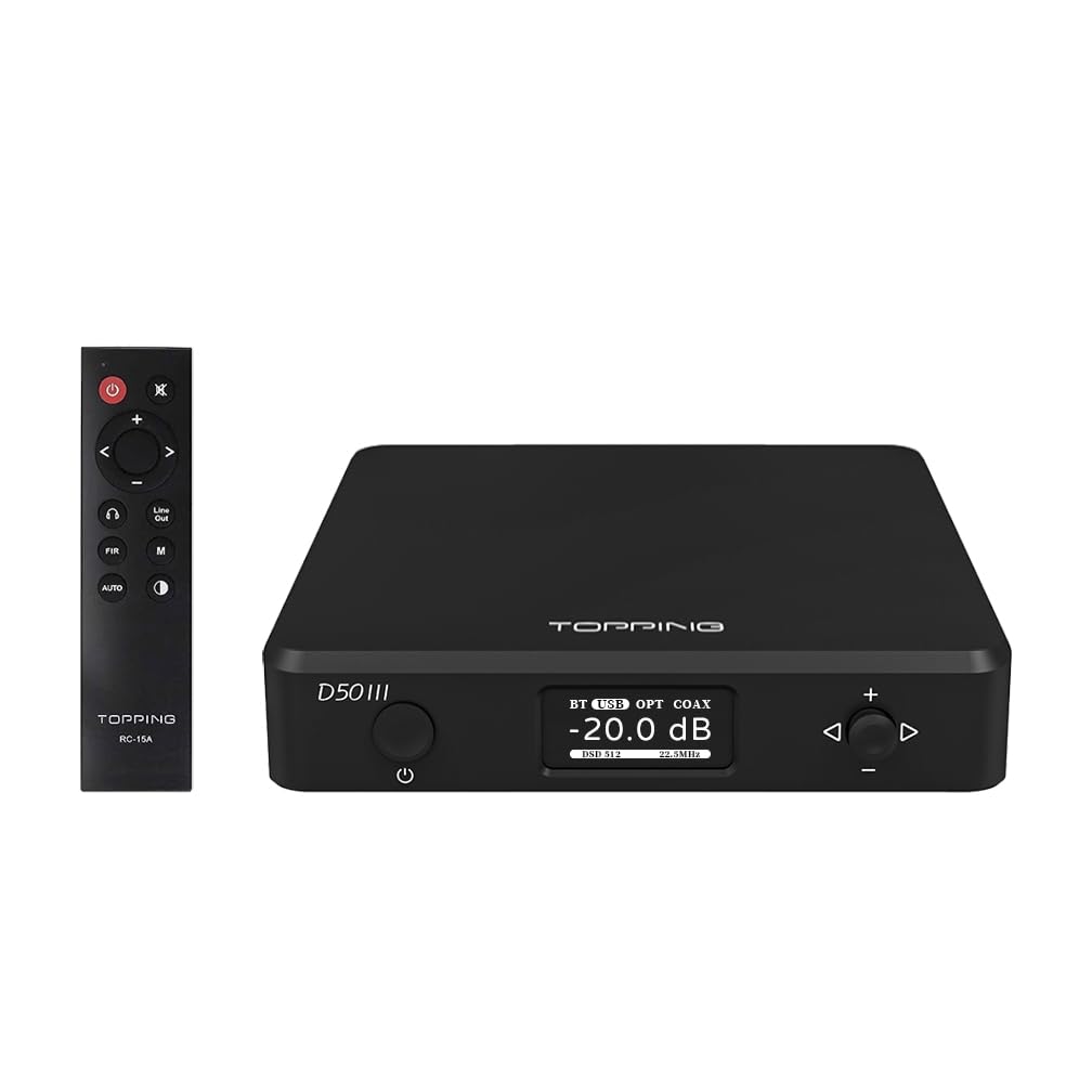 Black USB BT5.1 Optical Coaxial RCA TRS Audio DAC W21618