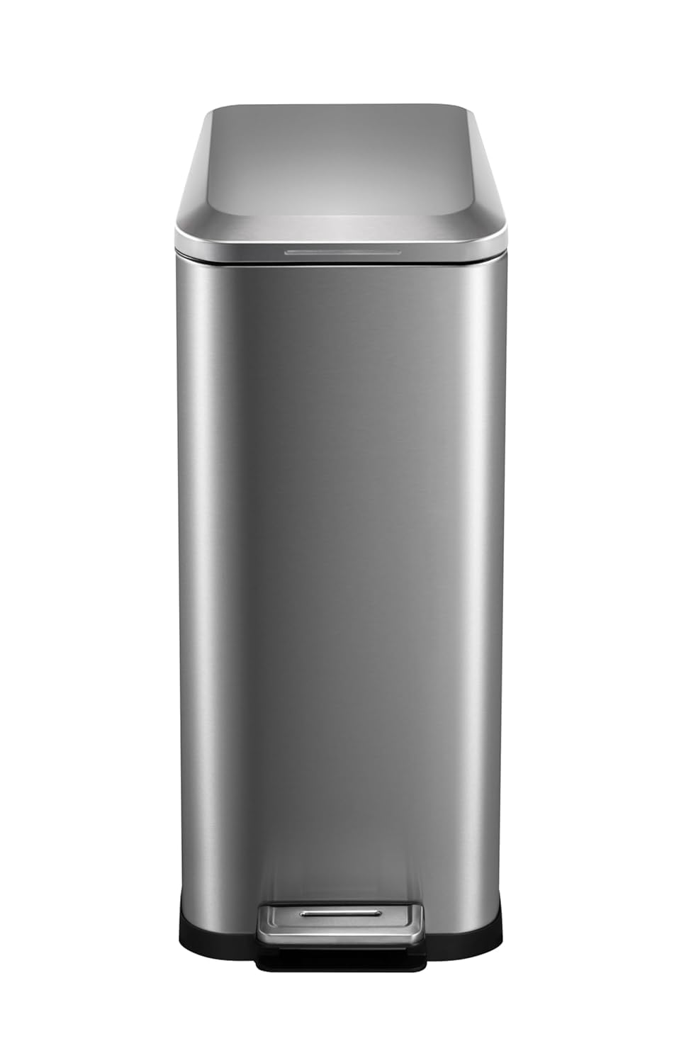 50L Slim Stainless Steel Step Trash Can with Soft-Close Lid W287921