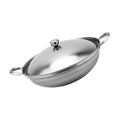 Stainless Steel Double Handle Cooking Pot with Lid C441