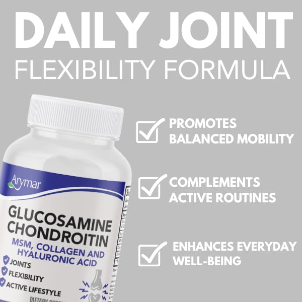 Glucosamine, Chondroitin, MSM, Collagen & Hyaluronic Acid Supplement 60 Tablets U45765