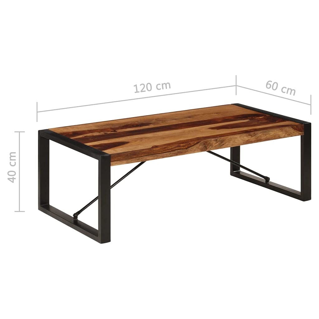 47.2"x23.6"x15.7" Solid Sheesham Wood Coffee Table S62726
