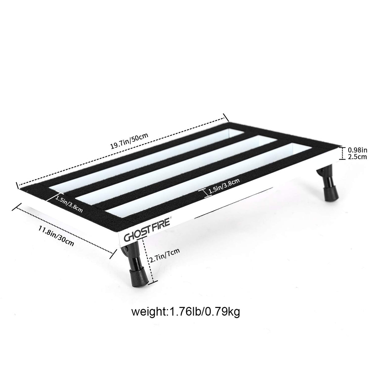 Aluminum Alloy Guitar Pedal Board with Carry Bag O78030