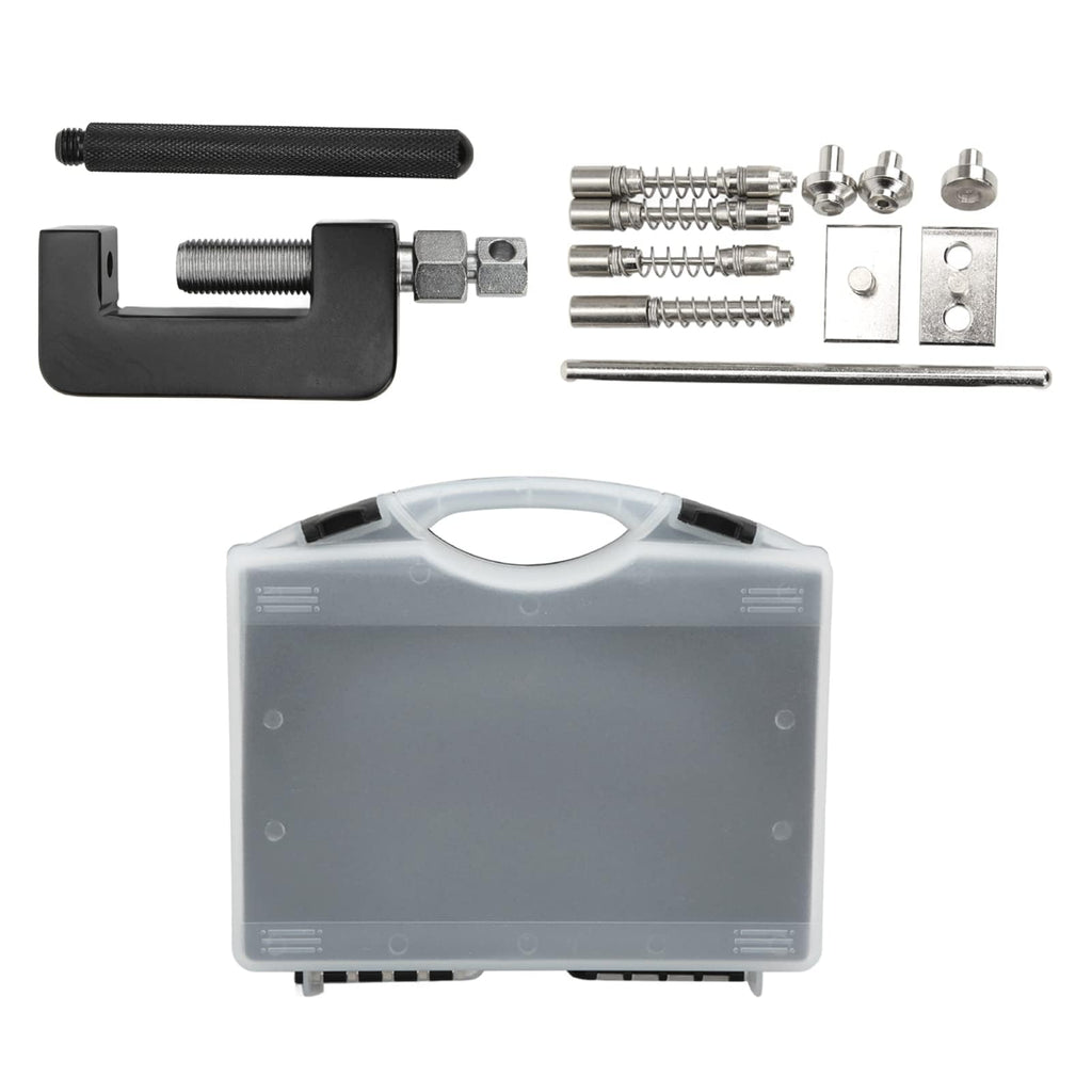 12 Pcs Motorcycle Chain Breaker Riveting Tool Set with Storage Box Q477583