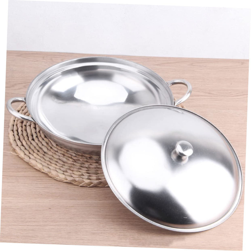 Stainless Steel Double Handle Cooking Pot with Lid C441