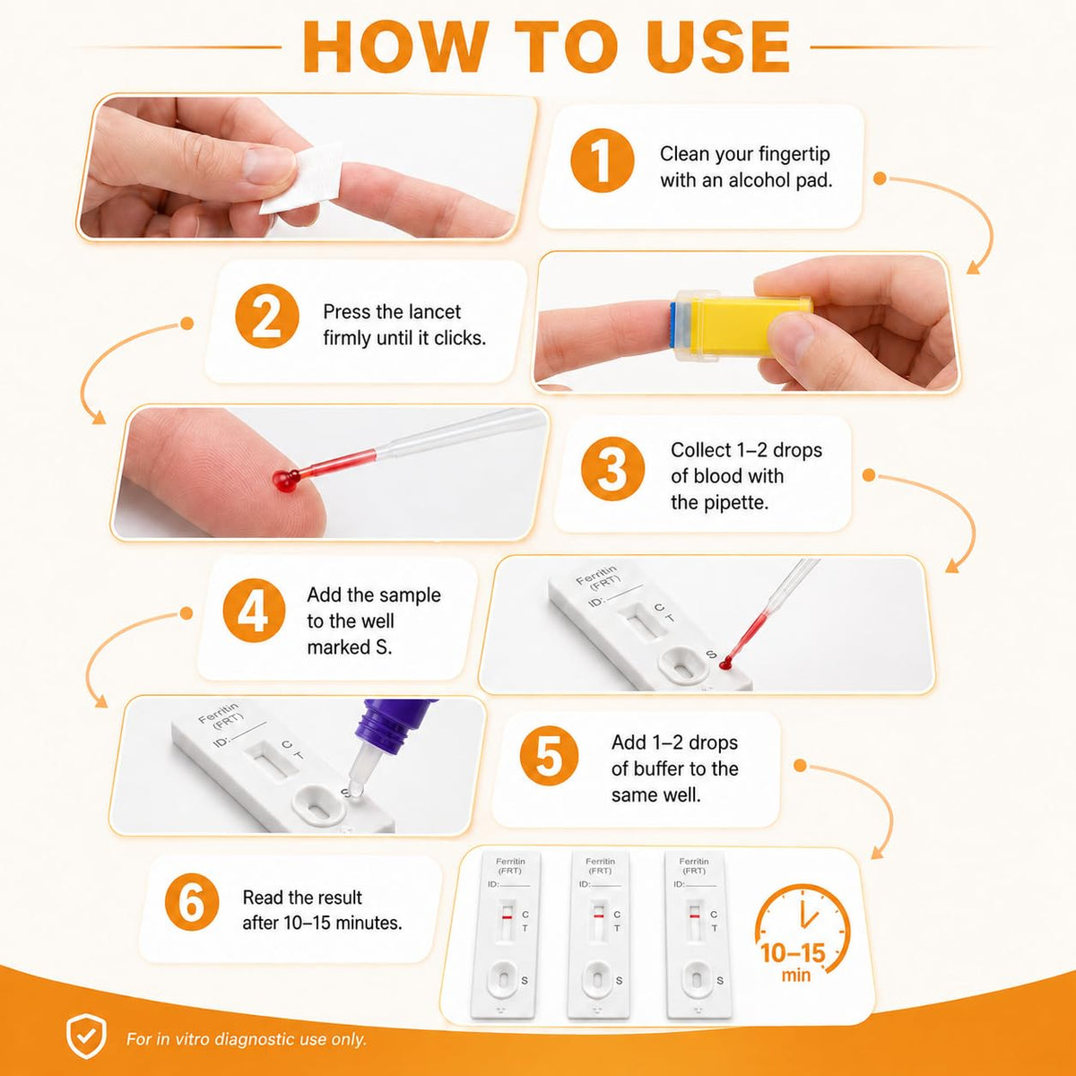 Iron Deficiency at Home Test Kit 2-Pack T313618