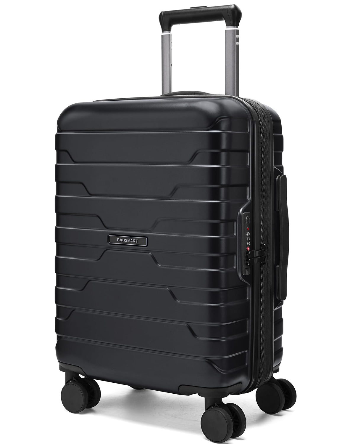 Expandable Spinner Carry-On Luggage 20" Black I456