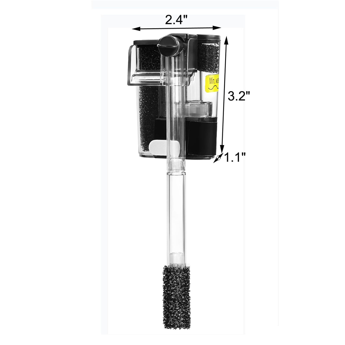 Aquarium Hang on Power Filter 3 Gallon 65GPH X804549
