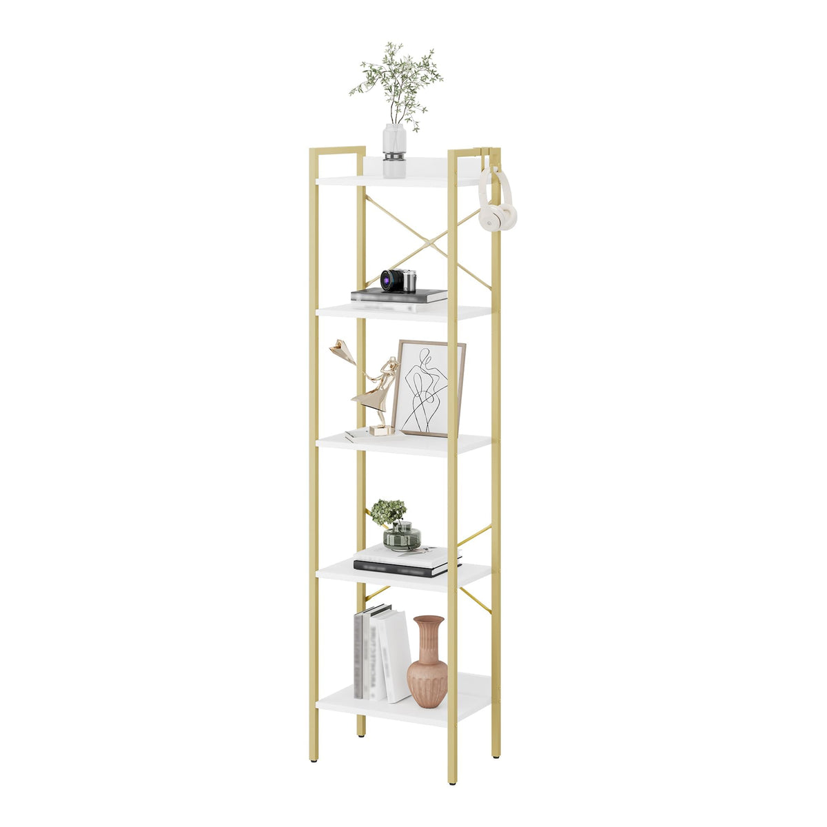Bookshelf with 2 Hooks O7903