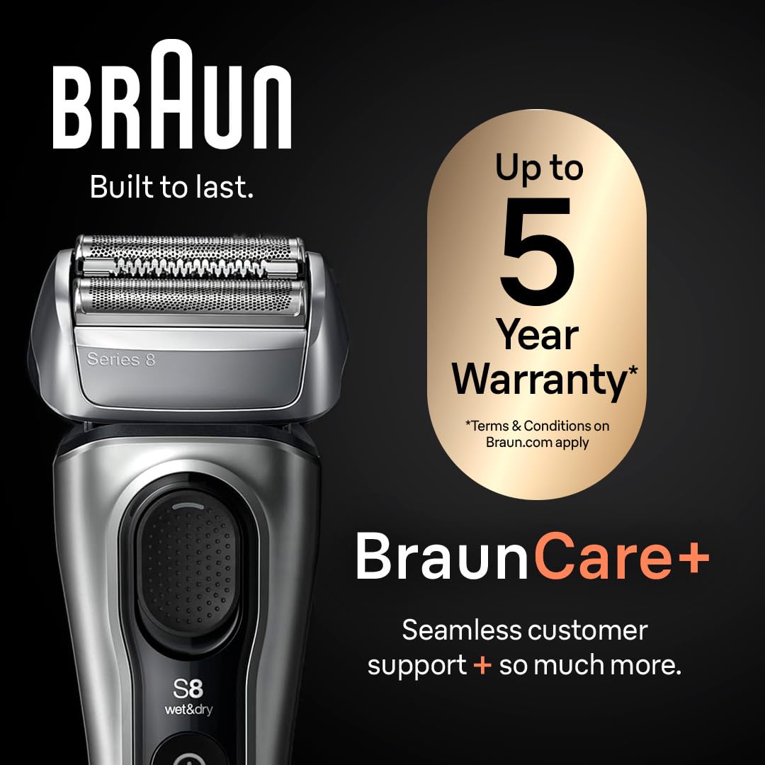 Electric Foil Shaver with Precision Beard Trimmer S438