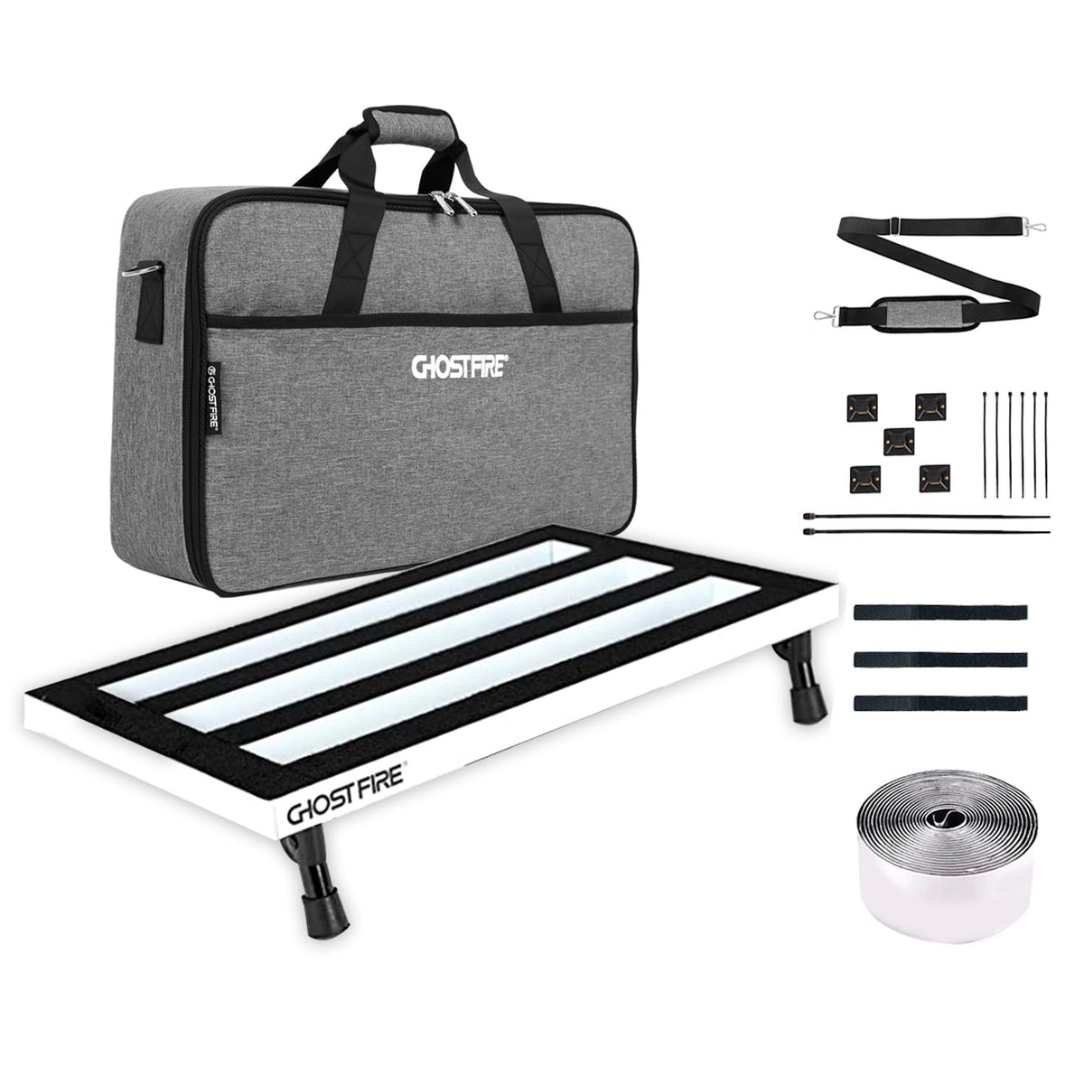 Aluminum Alloy Guitar Pedal Board with Carry Bag O78030
