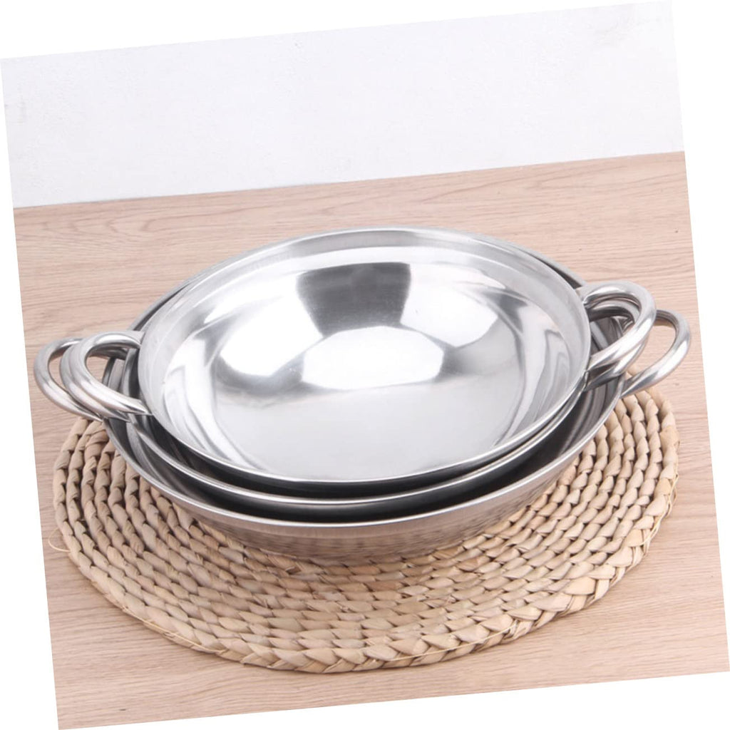 Stainless Steel Double Handle Cooking Pot with Lid C441