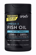 Omega-3 Fish Oil 1250 mg Softgels 150 Counts Q400