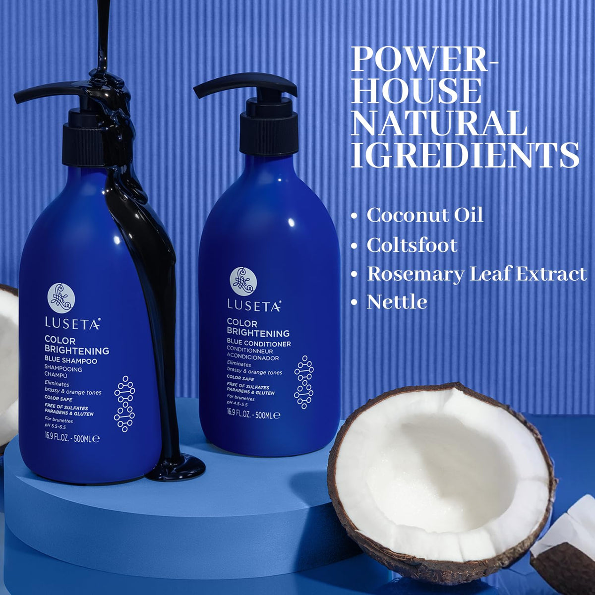 Blue Shampoo & Conditioner Set 2x16.9oz E936