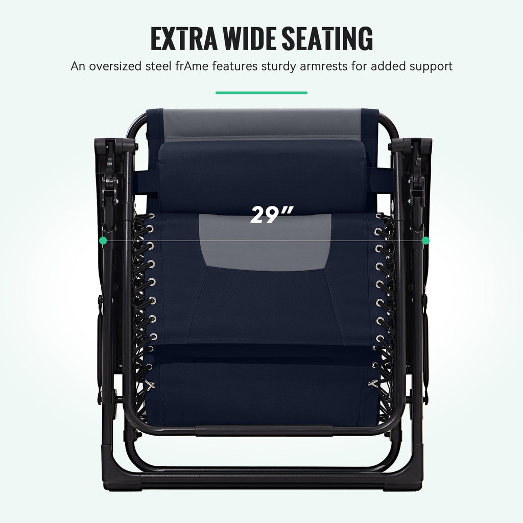 Oversized Zero Gravity Chairs Set of 2 J3151