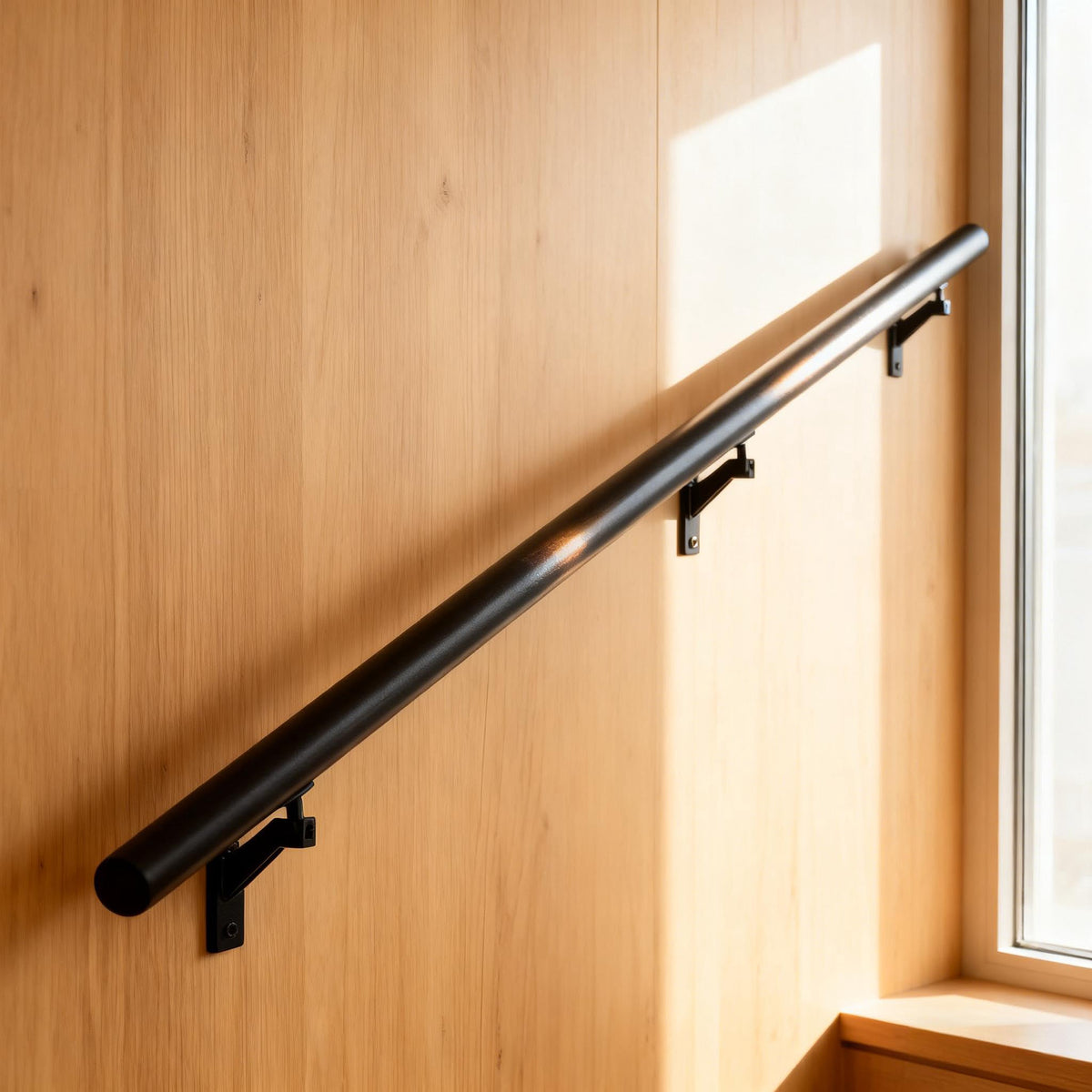 5 FT Aluminum Handrail Kit with Stainless Steel Brackets M217375