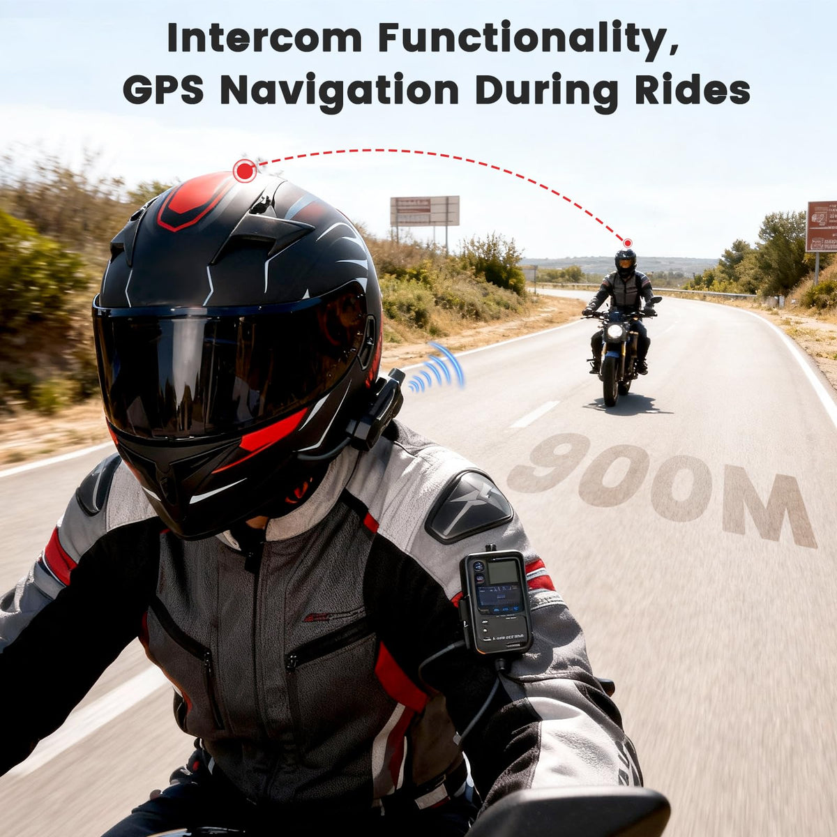 Modular Motorcycle Helmet Full Face Intercom System B547