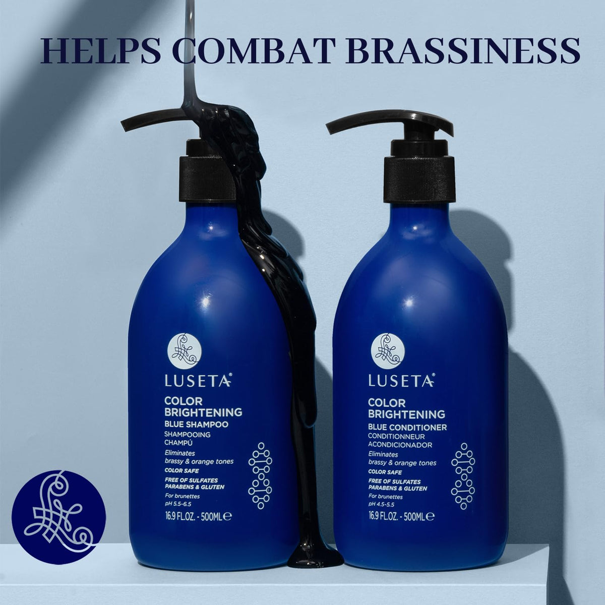 Blue Shampoo & Conditioner Set 2x16.9oz E936