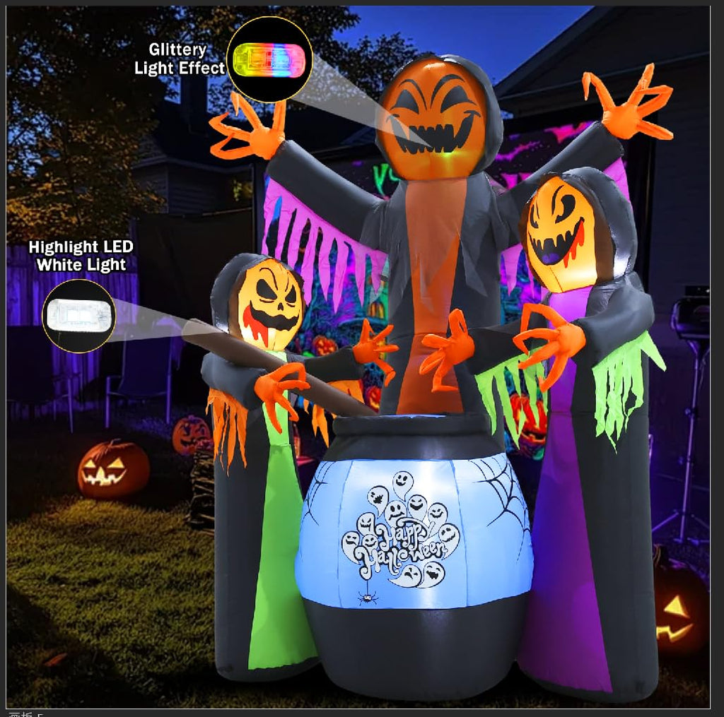 8FT Halloween Inflatable with Light Yard Decor B561136
