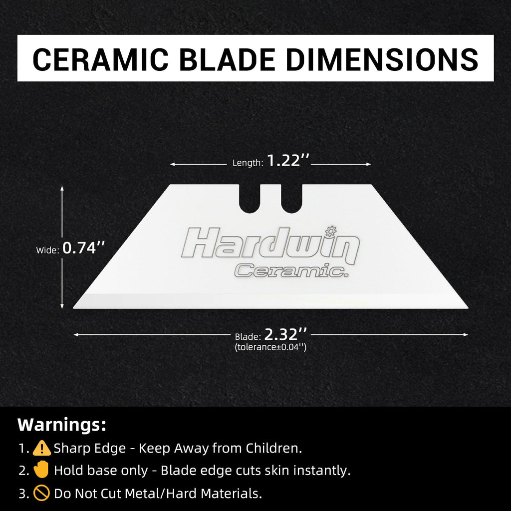 5-Pack Zirconia Ceramic Utility Knife Blades H378