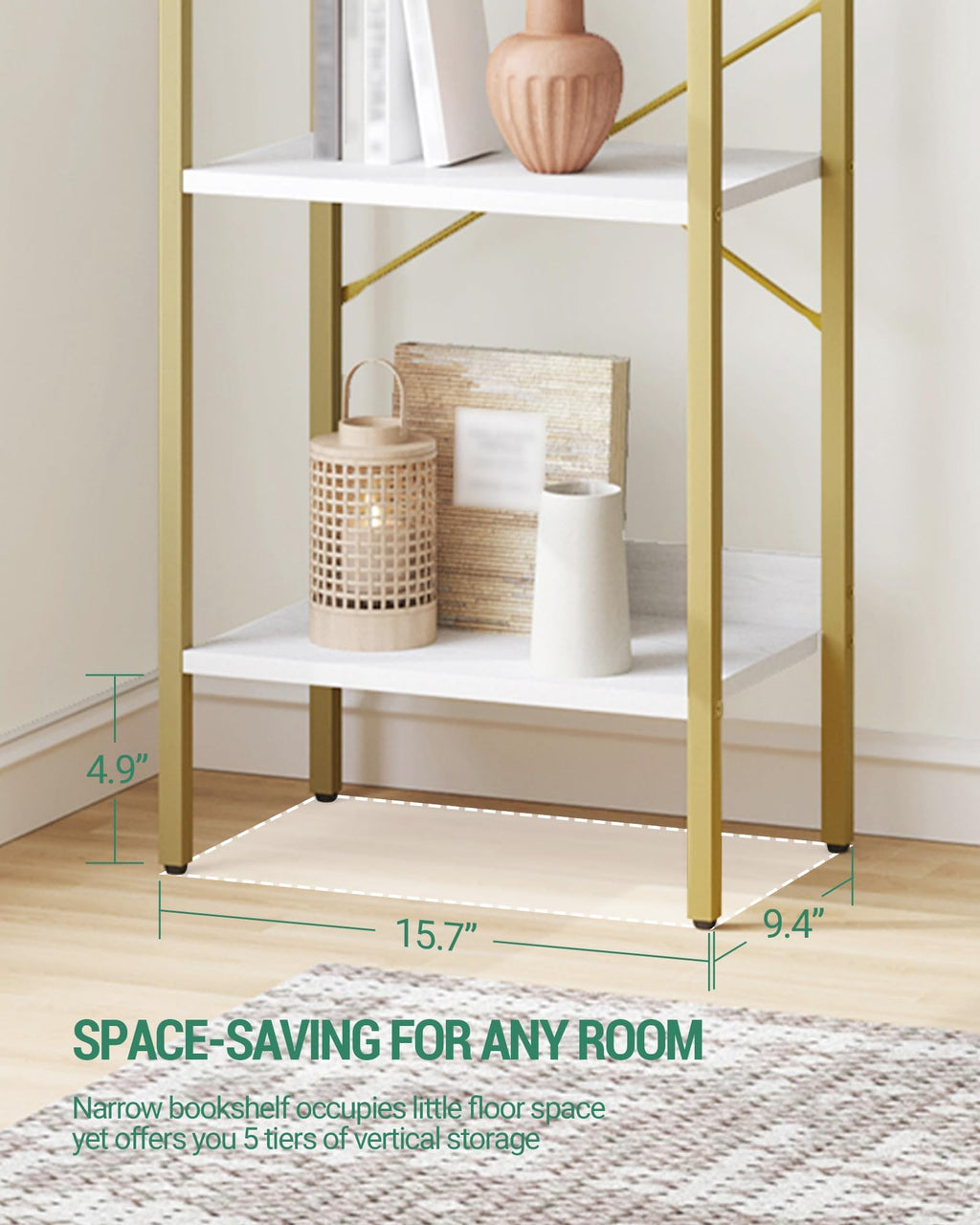 Bookshelf with 2 Hooks O7903