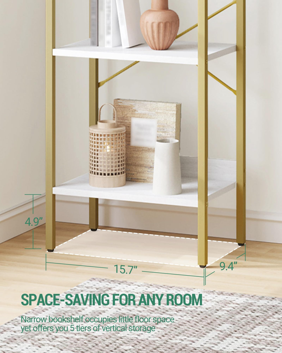 Bookshelf with 2 Hooks O7903