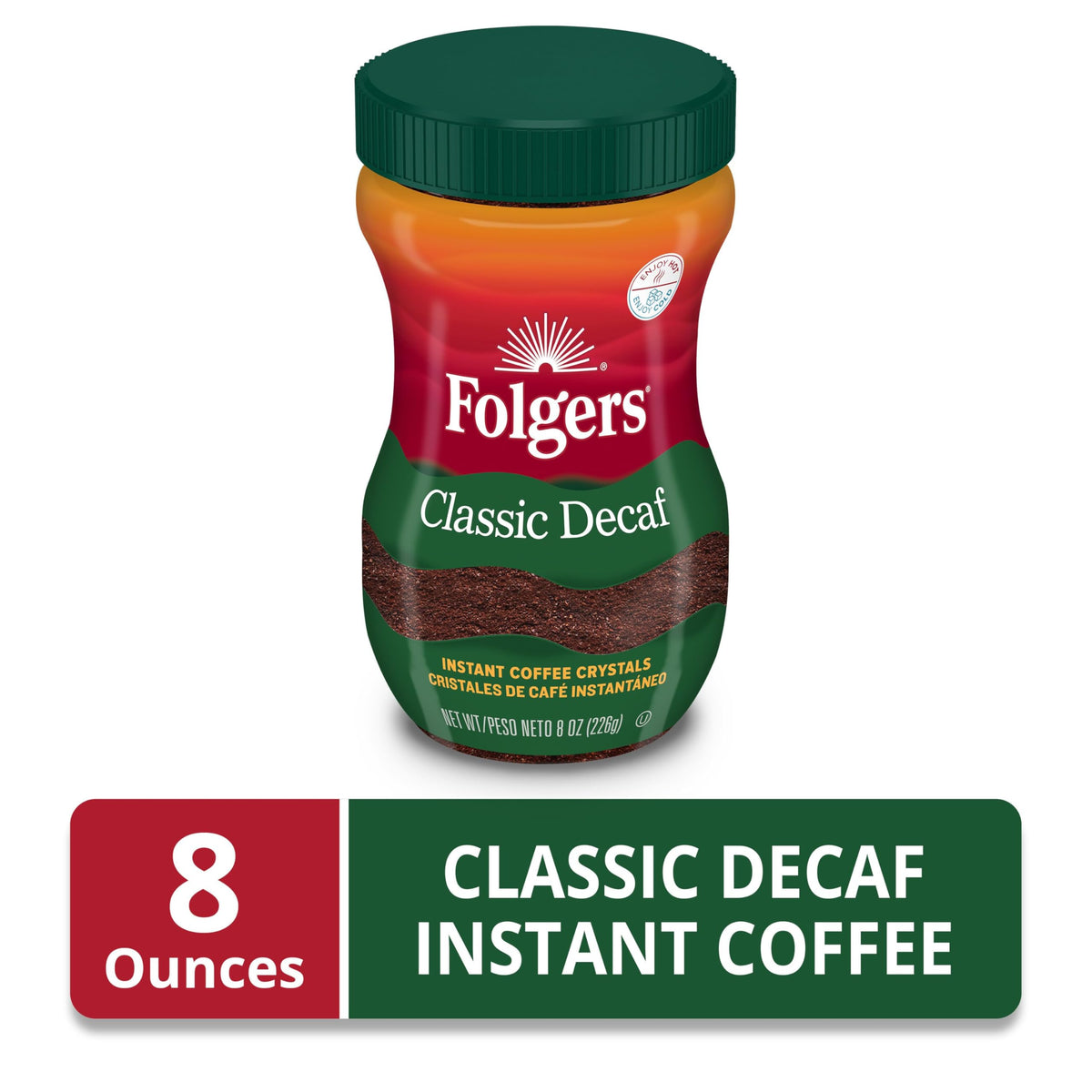 Classic Decaf Instant Coffee 8 Oz D869