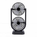 Portable USB Rechargeable 2 in 1 Dual Head Desk Fan J55506
