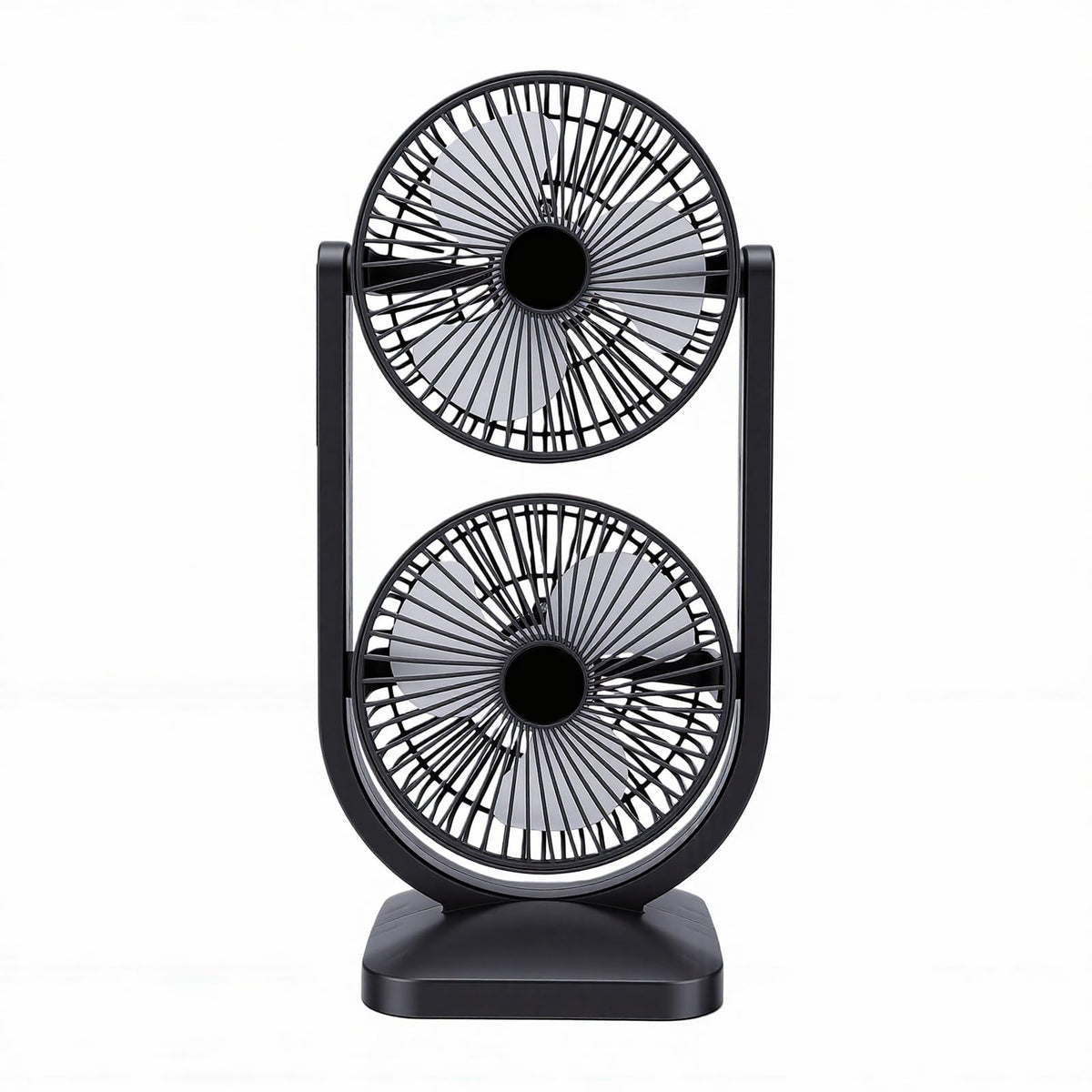 Portable USB Rechargeable 2 in 1 Dual Head Desk Fan J55506