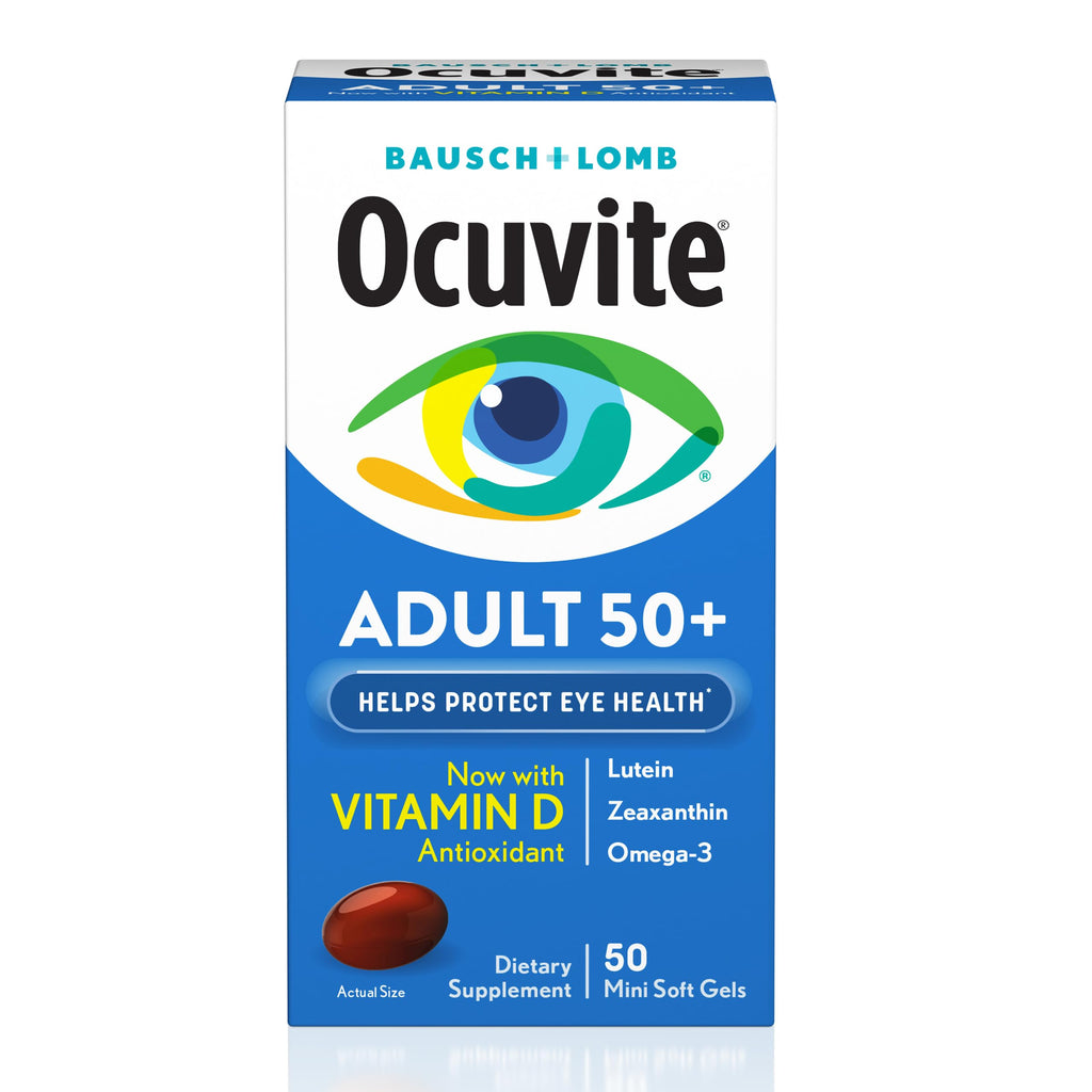 Eye Vitamin & Mineral Supplement with Omega-3, Zinc, Lutein & Zeaxanthin, 50 Softgels G245