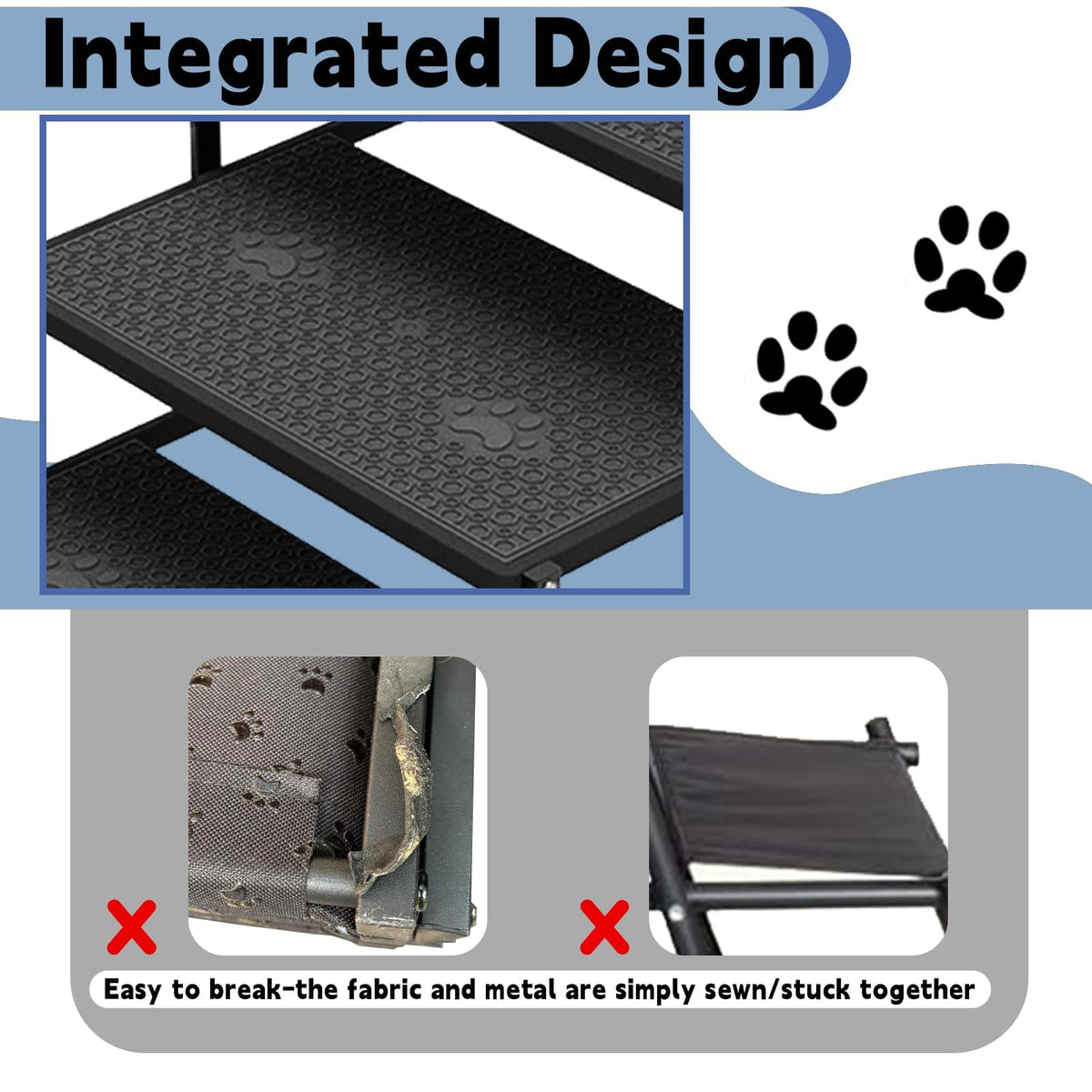 5-Step Foldable Non-Slip Plastic Dog Steps S74728