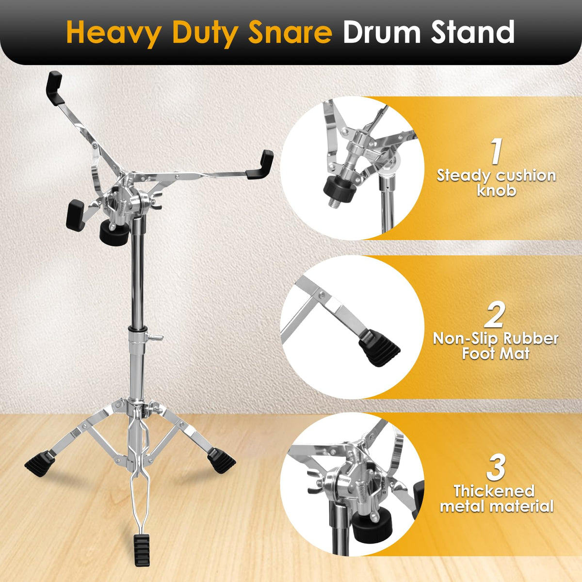 Adjustable Tripod Snare Drum Stand F988950