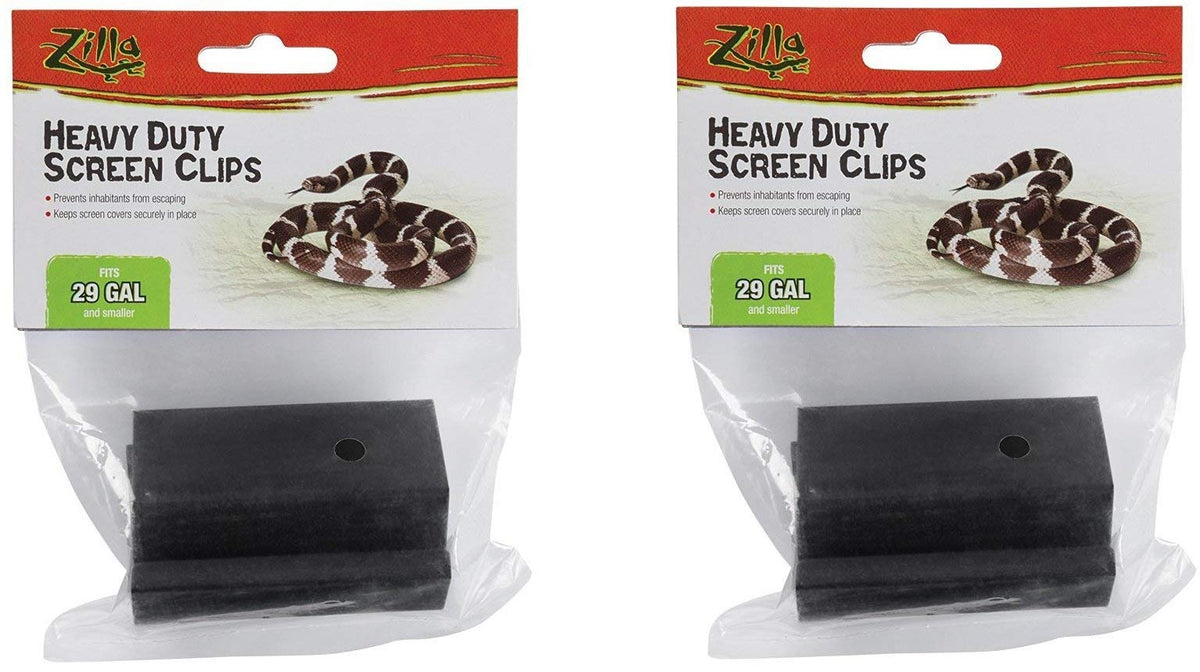 Reptile Terrarium Covers Screen Clips Small 5-29 Gallons 2 Pack D367023