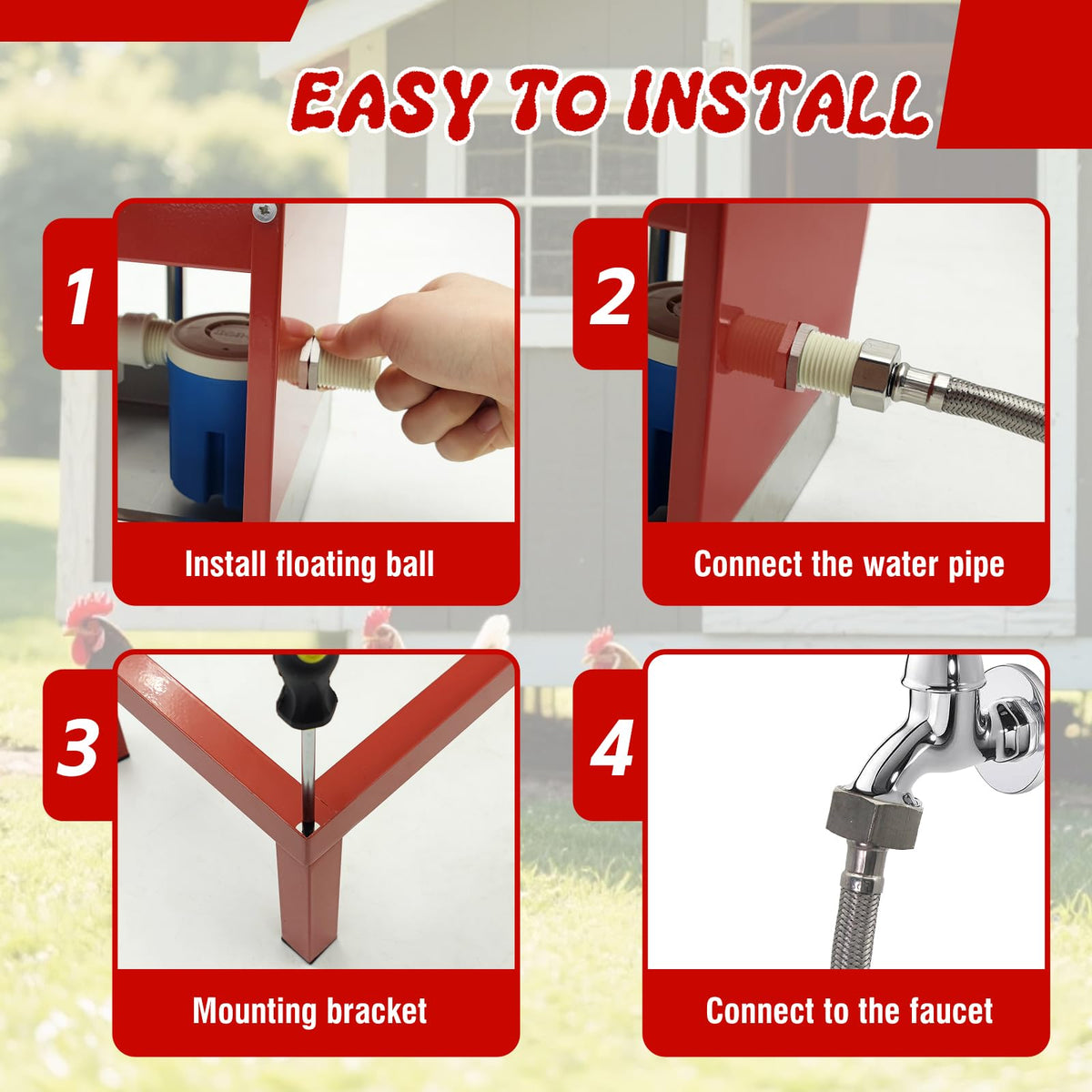Stainless Steel Automatic Chicken Waterer S9287