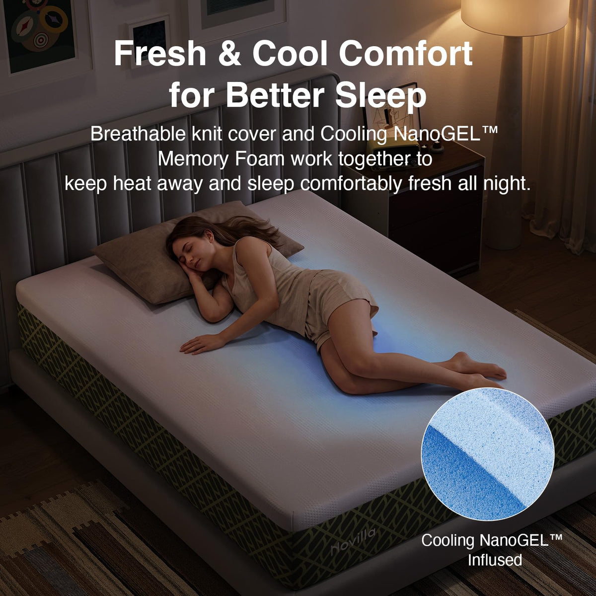 5 Inch Gel Memory Foam Twin Size Mattress K3452