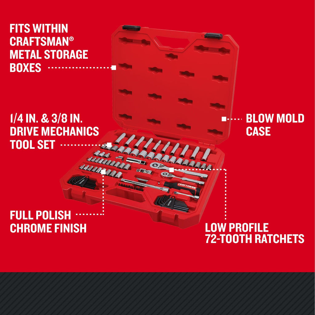 83 Piece Mechanics Tool and Socket Set E22245