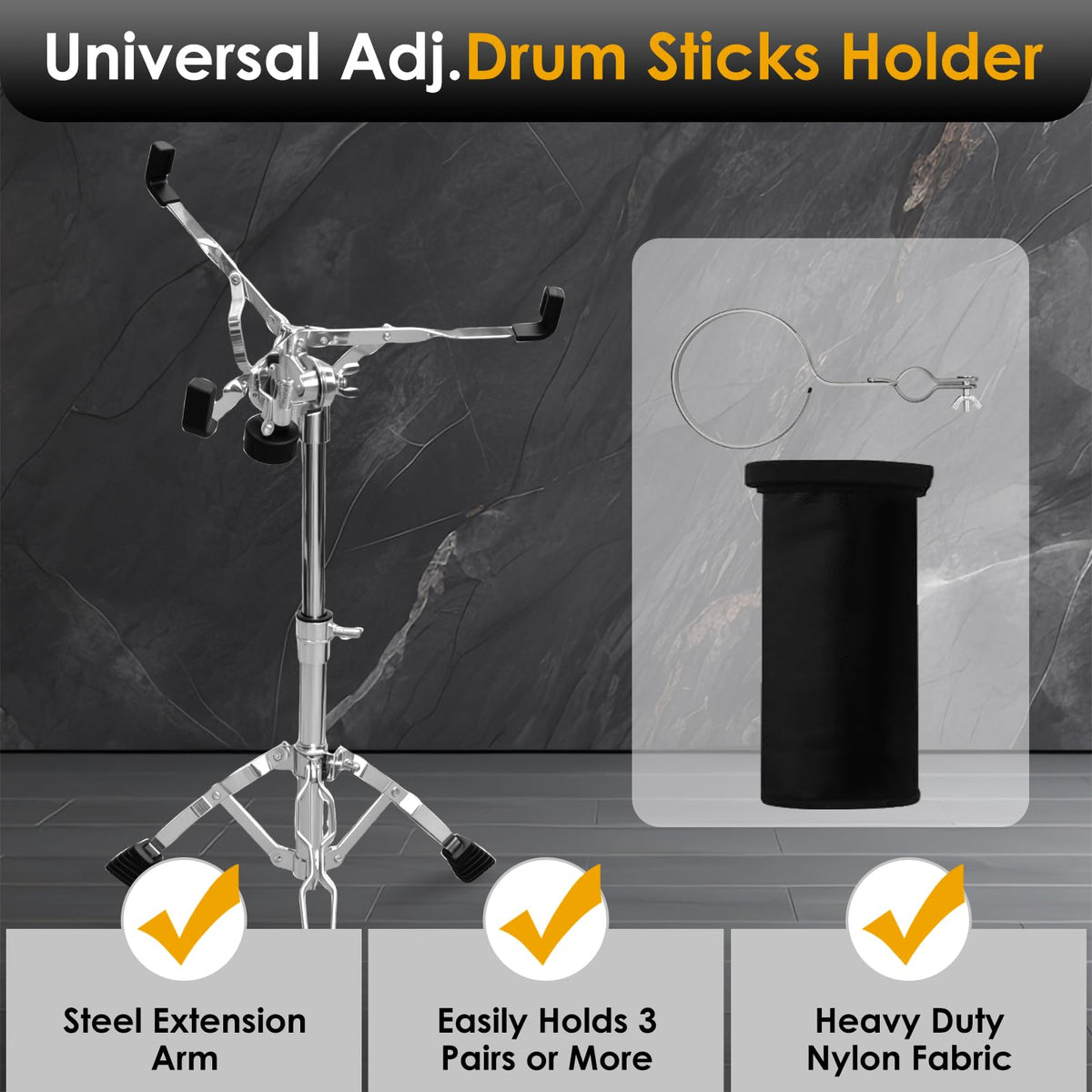 Adjustable Tripod Snare Drum Stand F988950