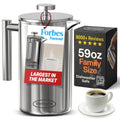 Extra Large Insulated Stainless Steel French Press Coffee Maker 2L J82302