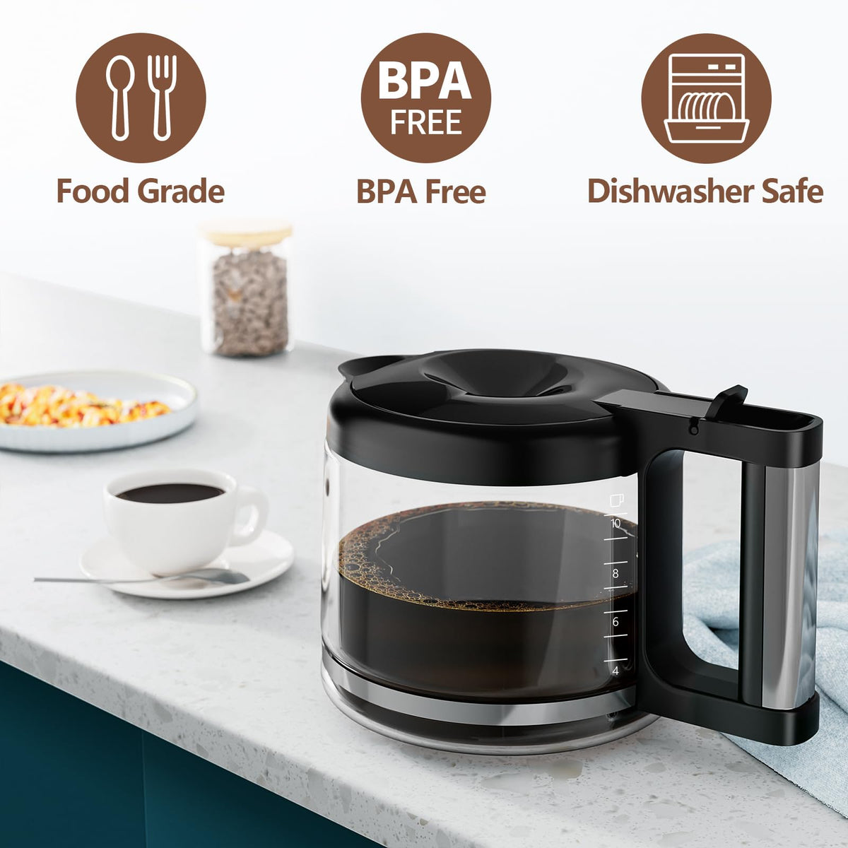 10-Cup Glass Coffee Pot Replacement U388