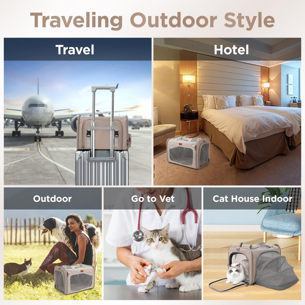 Airline Approved Soft Expandable Pet Carrier A443439