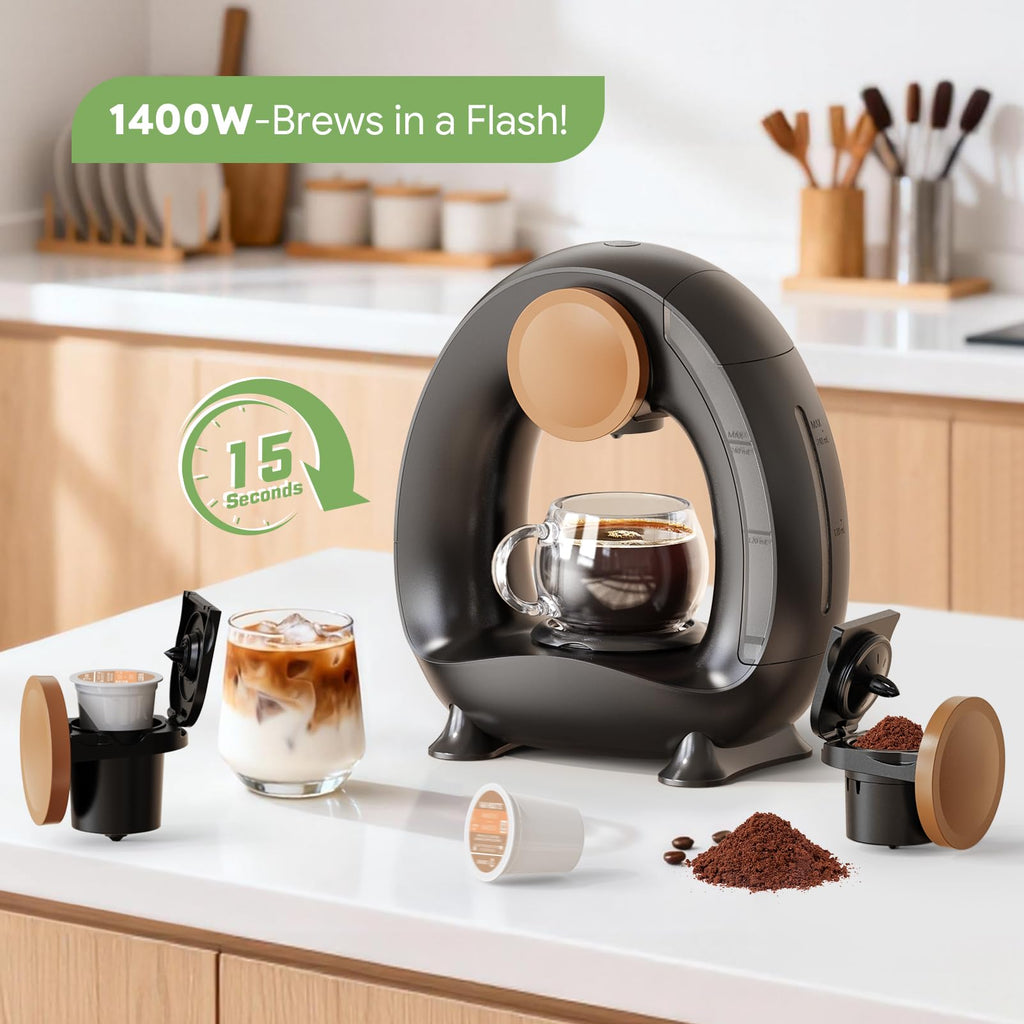 Single Serve Coffee Maker Black P354277