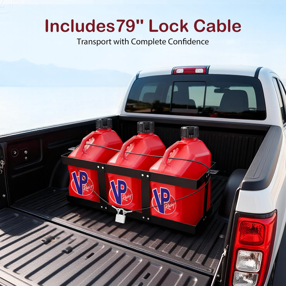 Heavy-Duty Fuel Jug Holder for 5 Gallon Gas Cans Z174