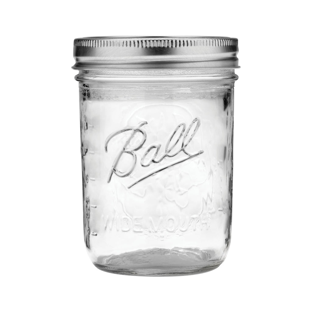 Wide Mouth Pint Canning Jars, 12 Pack, Clear V42271