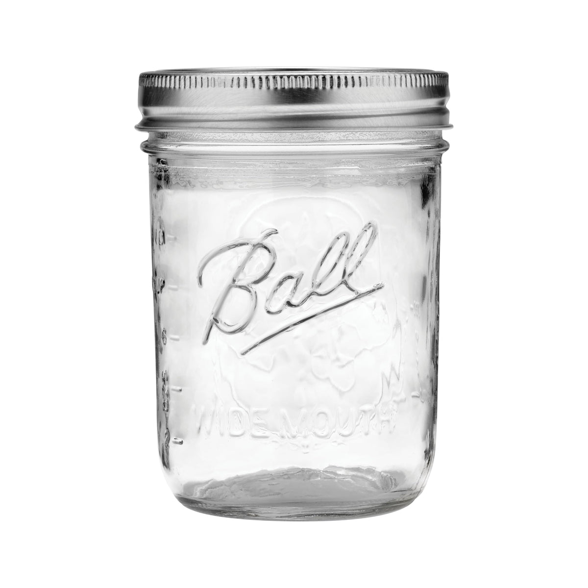 Wide Mouth Pint Canning Jars, 12 Pack, Clear V42271