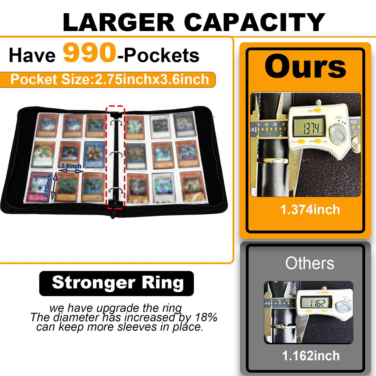 Trading Card Binder 990 Pockets I283