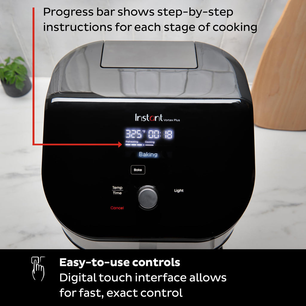 6 Qt 6-in-1 Air Fryer, Black M825