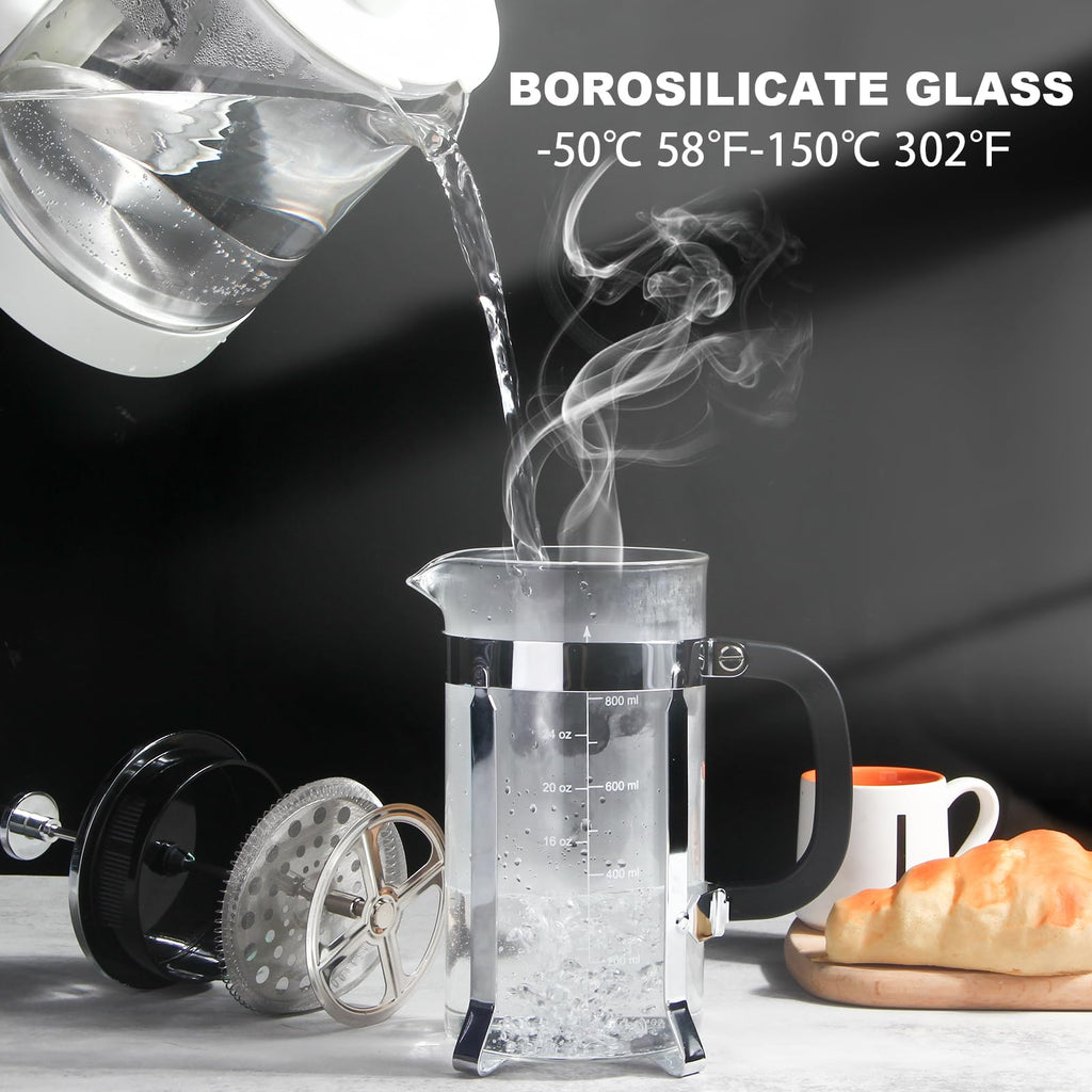 34oz Stainless Steel French Press Coffee Maker S233440