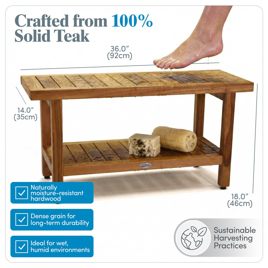 Teak Shower Bench J86317