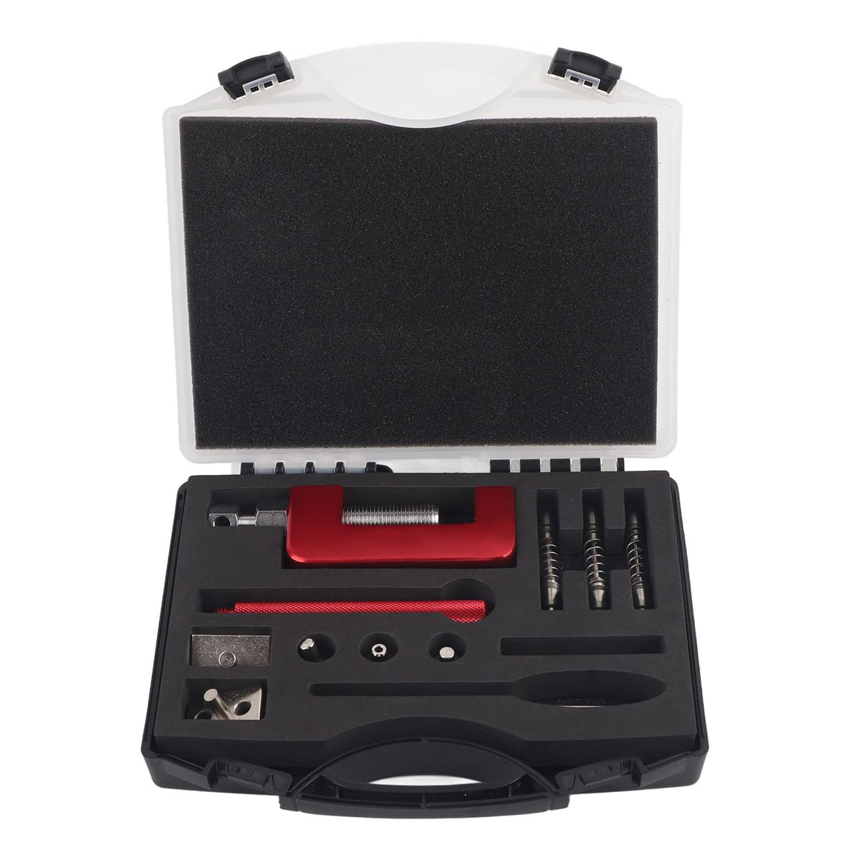 12 Pcs Motorcycle Chain Breaker Riveting Tool Set with Storage Box Q477583