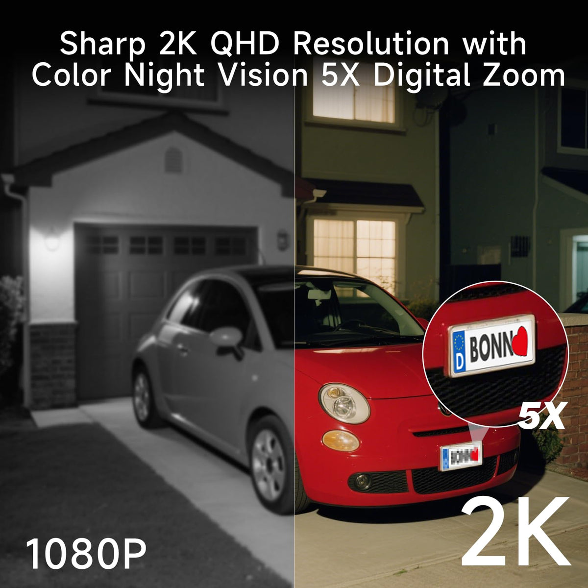 5GHz/2.4G Wireless Outdoor Security Cameras with Solar Panels F940
